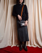 "HERMES" Margiela period semi-flared wool skirt