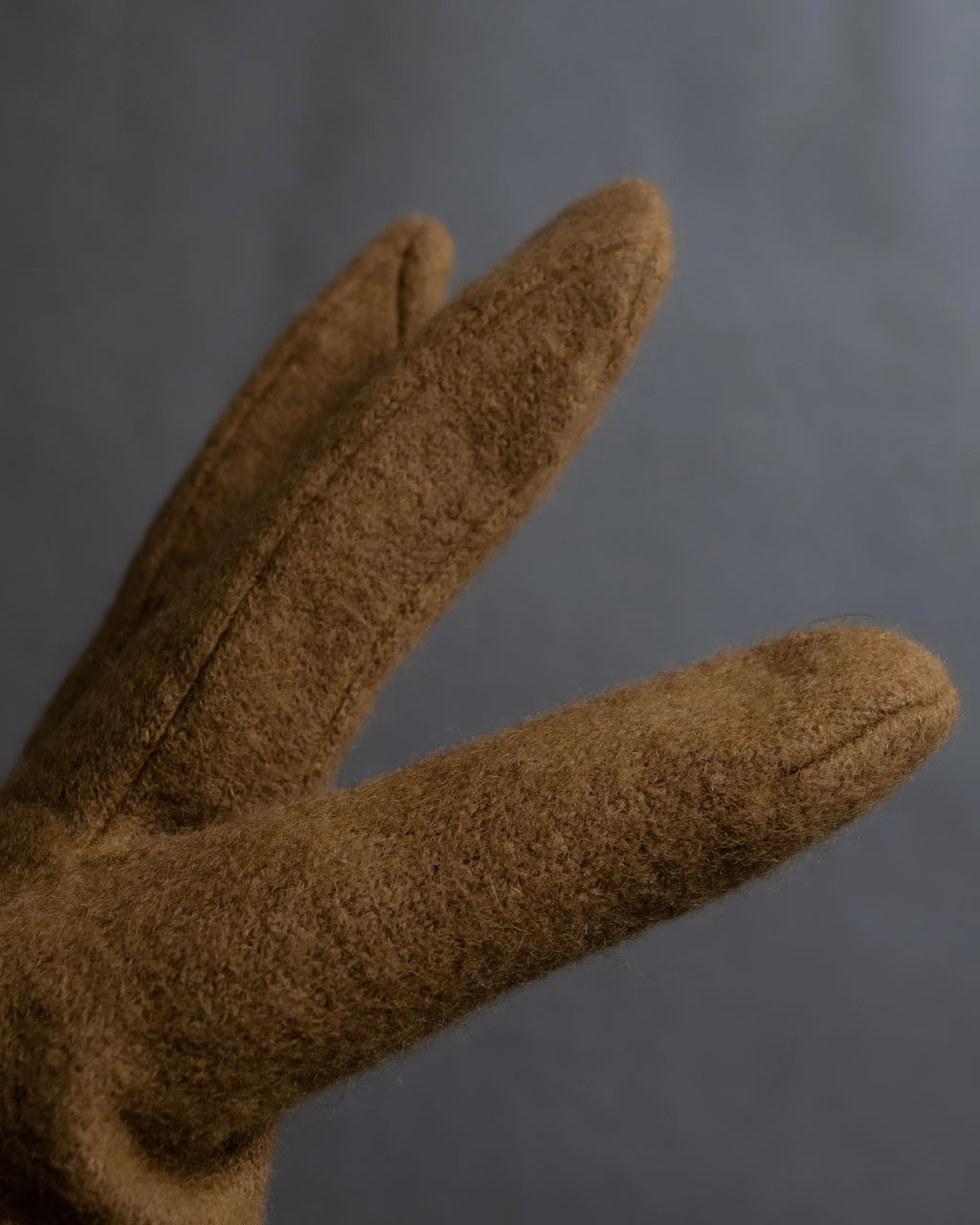 "BURBERRY" Cashmere blend design suede leather gloves