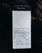 "WEEKEND MaxMara" 2010’s plaid virgin wool collarless jacket