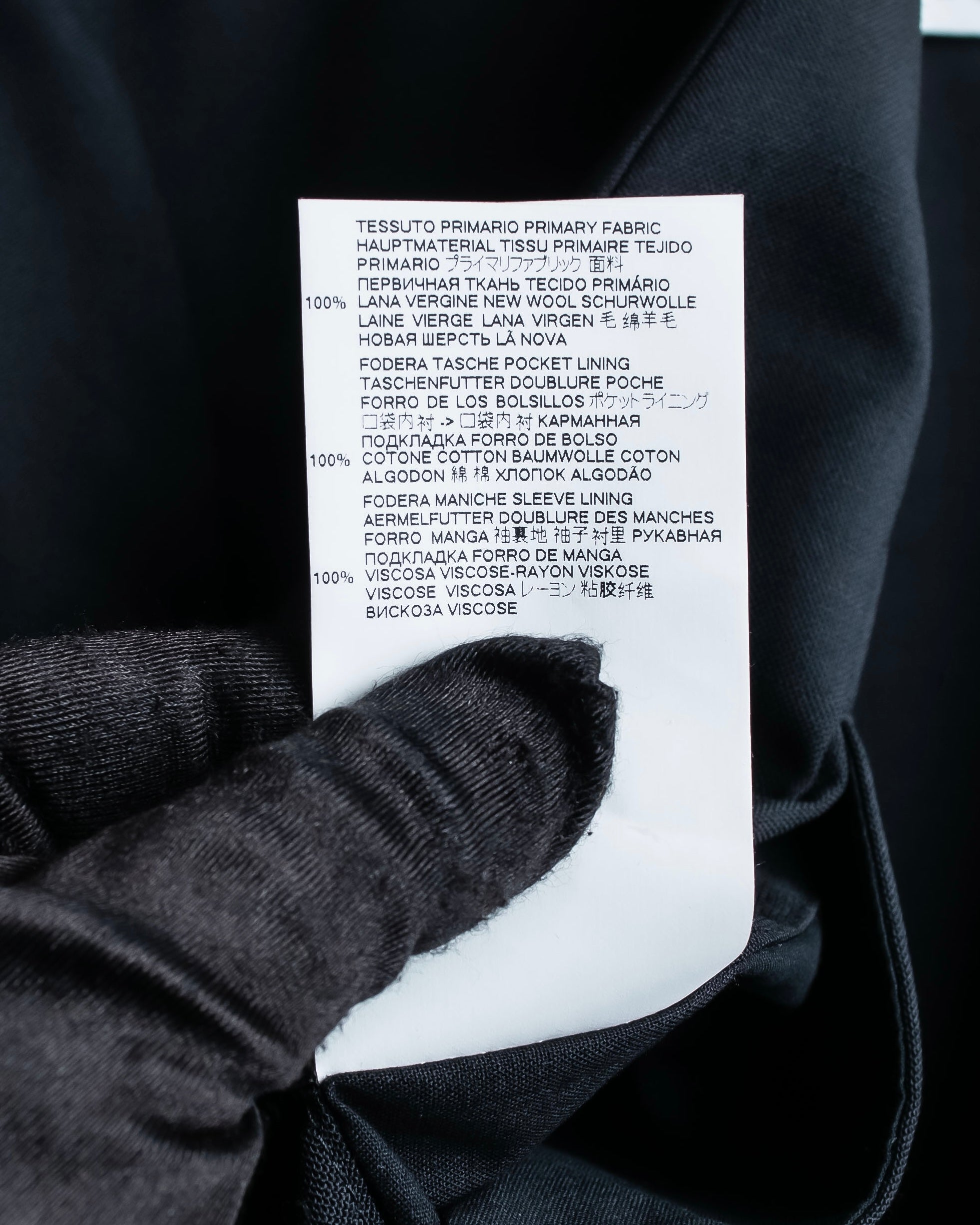 "MAISON MARGIELA" 20AW No-collar design wool tailored jacket