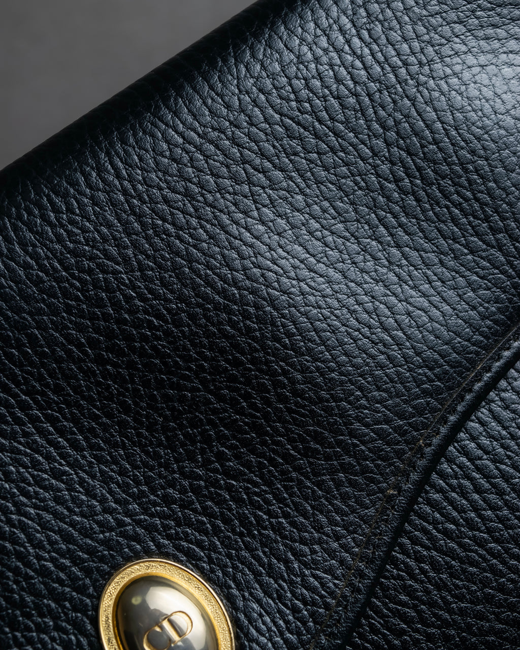 "Christian Dior" Metal parts design leather shoulder bag