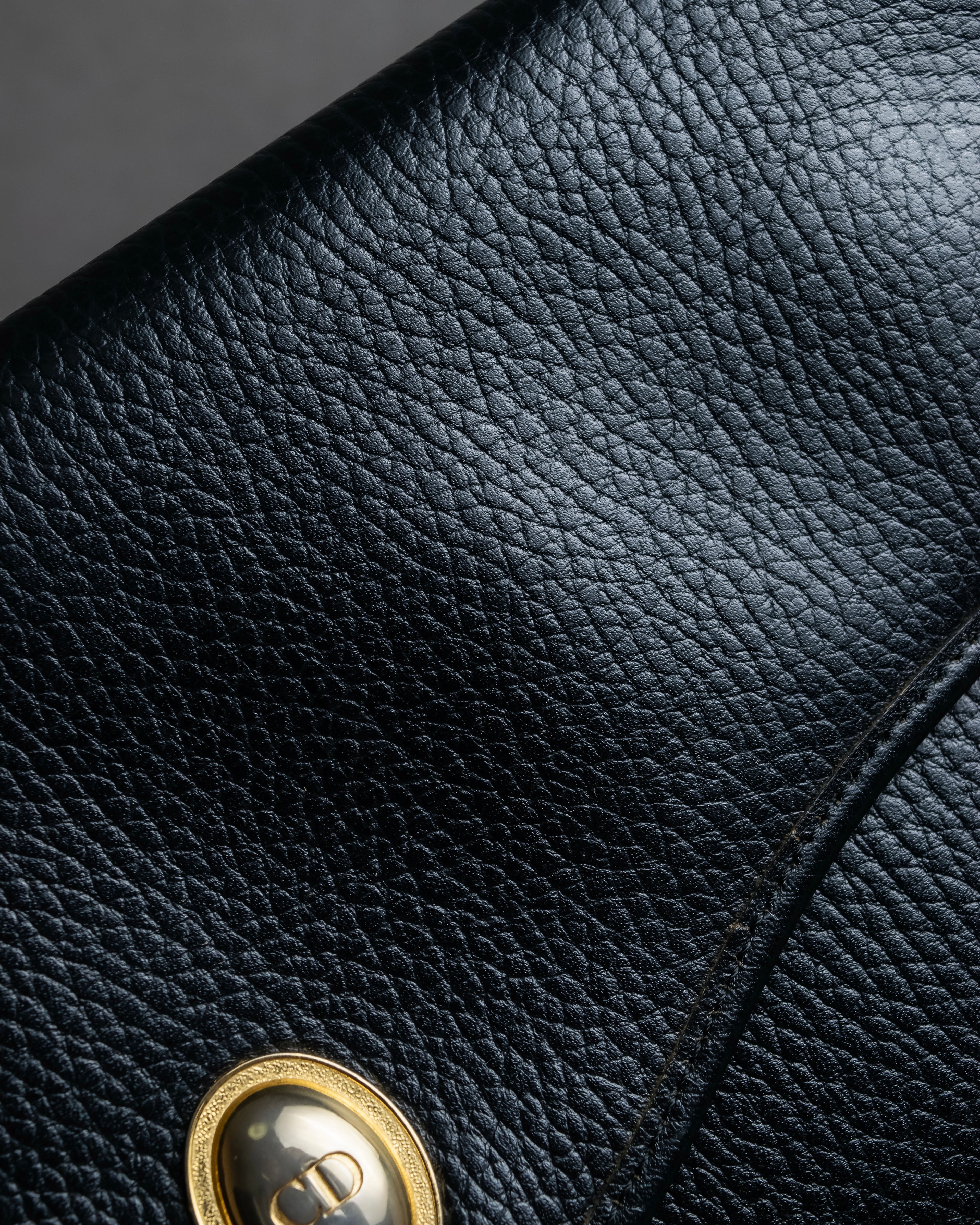 "Christian Dior" Metal parts design leather shoulder bag