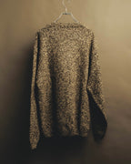“BALENCIAGA” 90’s-00’s Textured melange wool-blend crewneck sweater
