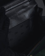 -SPECIAL- "VALENTINO GARAVANI" 90’s-00’s V corner hardware leather top handle bag