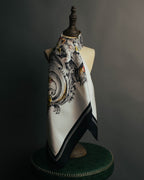 "Christian Dior" Vintage baroque print square scarf