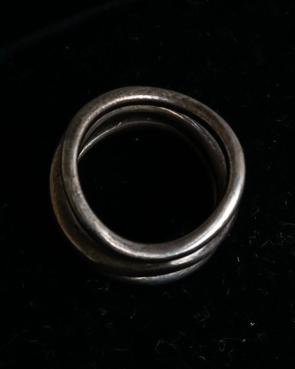 "agete" Three curves organic design silver925 ring