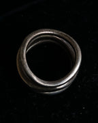 "agete" Three curves organic design silver925 ring