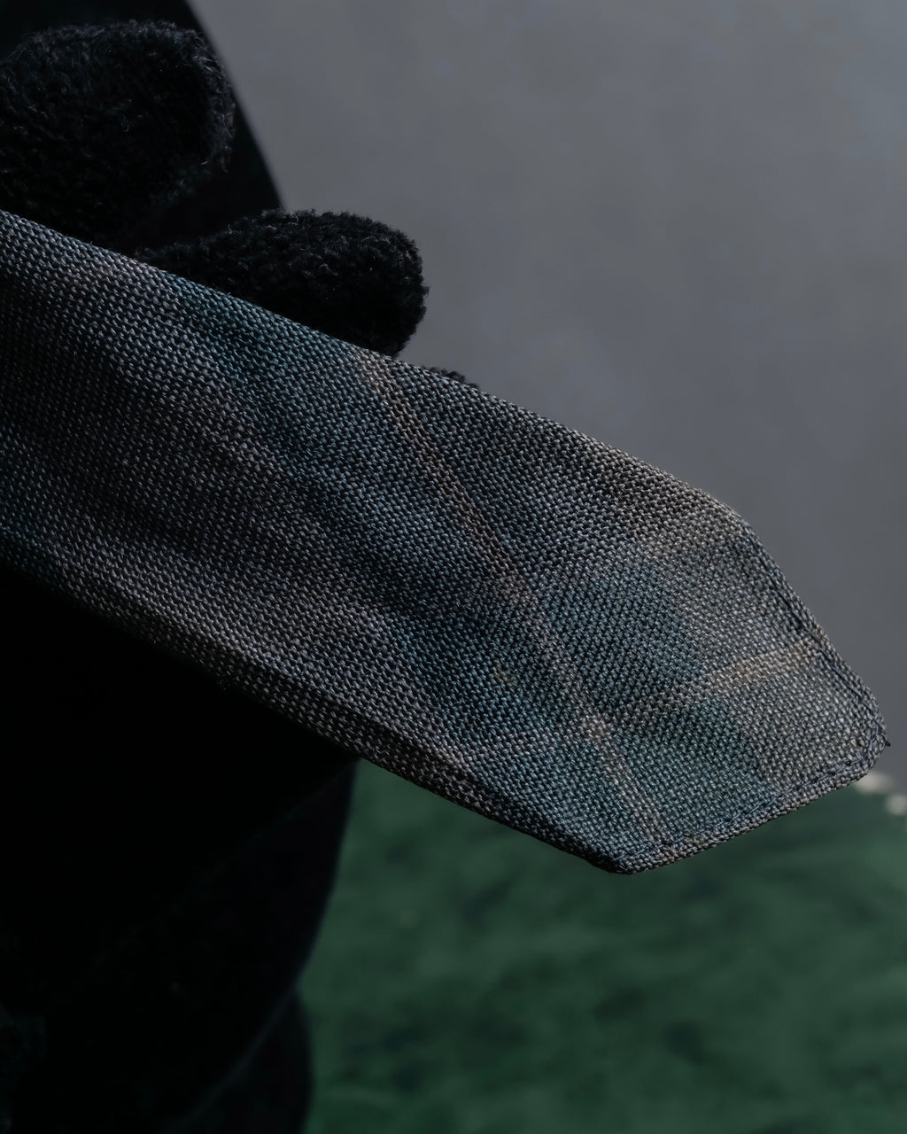 "COMME des GARCONS HOMME" Argyle check sheer necktie