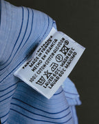 "Hermès" 90's-00's Striped cotton button-down shirt