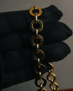 “Salvatore Ferragamo” 80’s-90’s Quilted leather chain shoulder bag