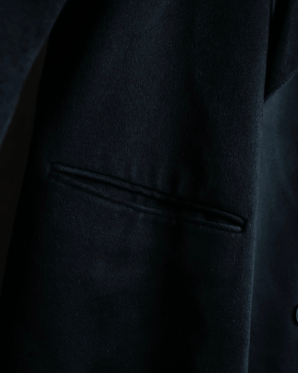 "Vintage super maxi length double-breasted oversized chester coat"