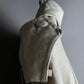 "MARILYN DE PEREL" Covered button detail  Ivory feminine trench coat