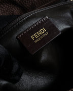 “FENDI” 2010’s Architectural grained leather 3Jours bag