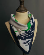 "Vintage" Souvenir de bretagne marine scarf