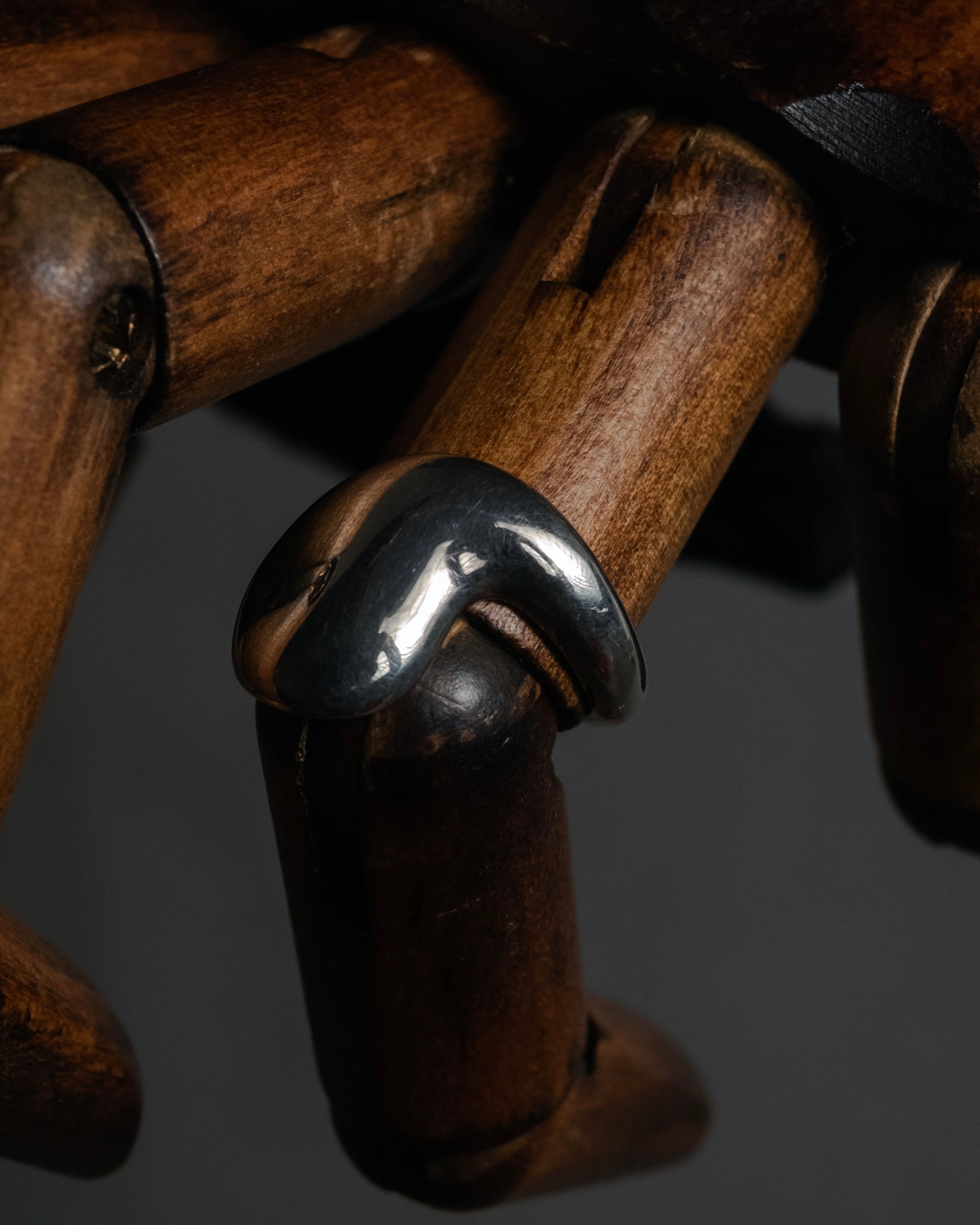 “Georg Jensen” 70’s-90’s Organic spiral silver ring