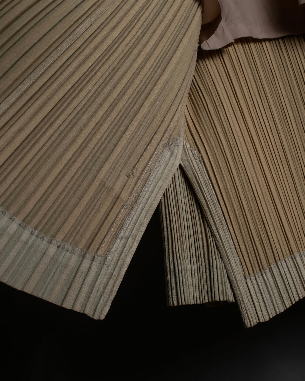 "ISSEY MIYAKE" Fine pleated shirt jacket