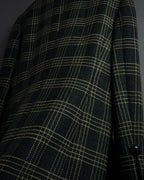 "Christian Dior" Windowpane check tailored jacket