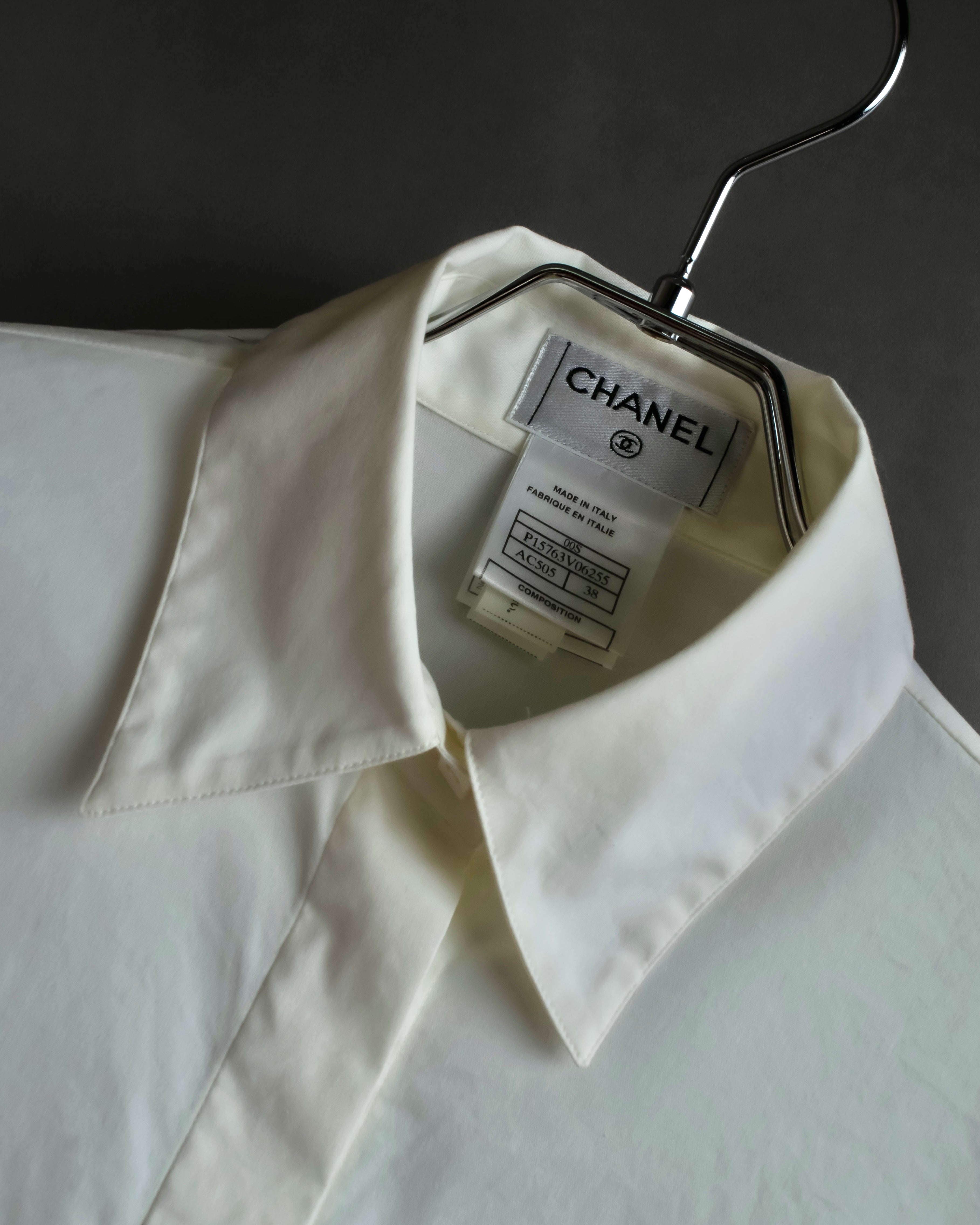 "CHANEL" 2005SS logo studs design shirt jacket