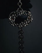 "VALENTINO GARAVANI" 2010’s dark romantic statement necklace＆belt