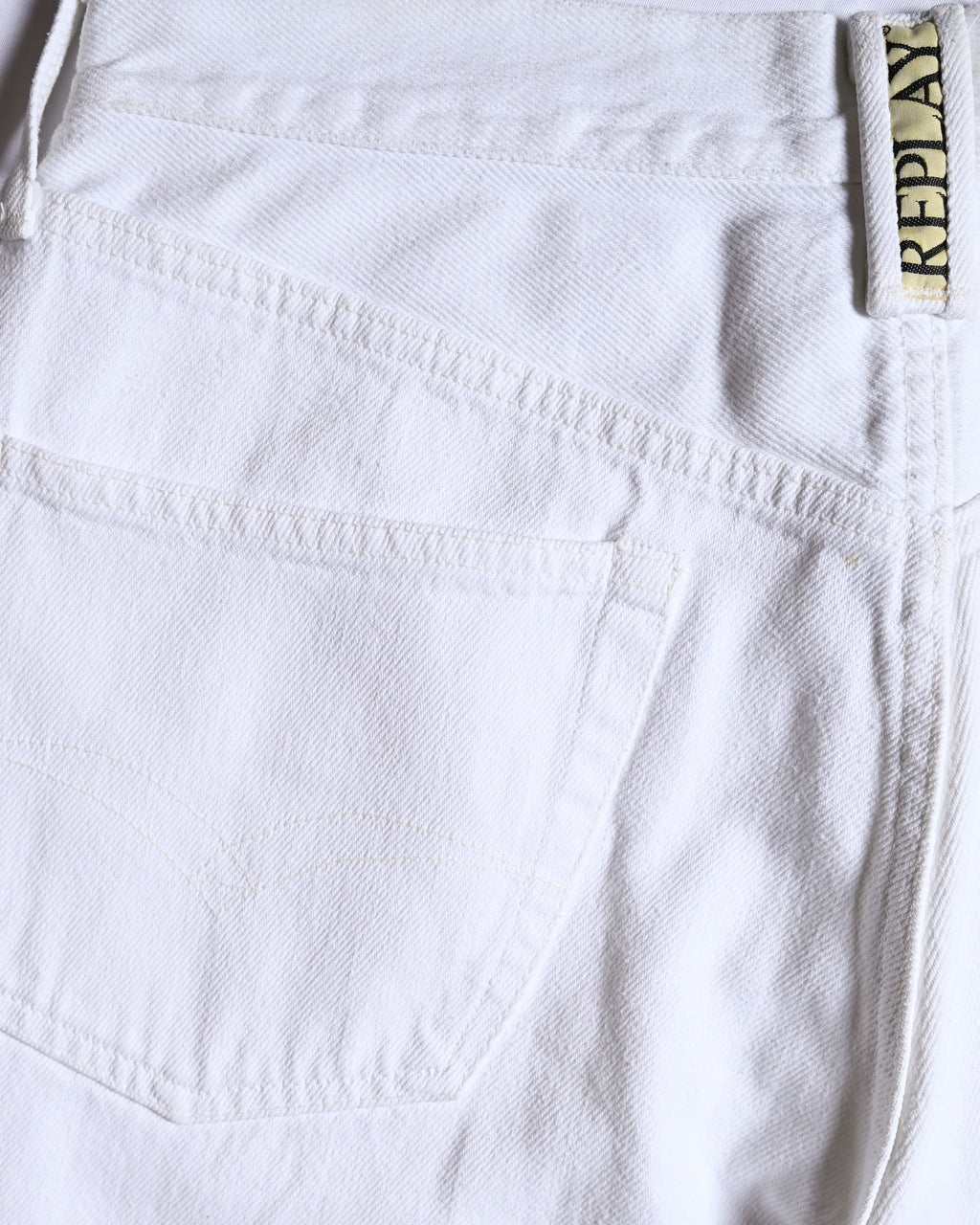 REPLAY/ 901 Regular Silhouette Vintage White Denim