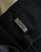 "Vintage subtle gloss striped wide slacks"