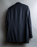 "LOUIS VUITTON" 2 button relaxed tailored jacket & no tuck tapered slacks set up