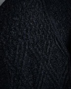 “Yves Saint Laurent” 90’s Textured diamond pattern cardigan