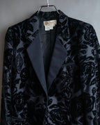 "GUCCI" Floral patterned lamé tailored jacket"
