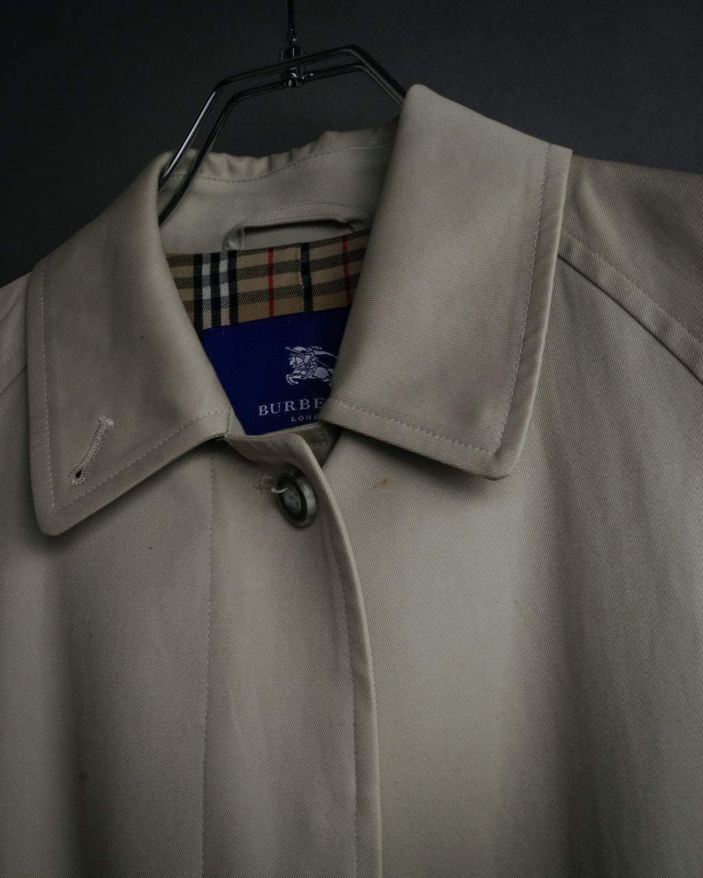 “BURBERRY BLUE LABEL” 2000’s Minimal balmacaan coat