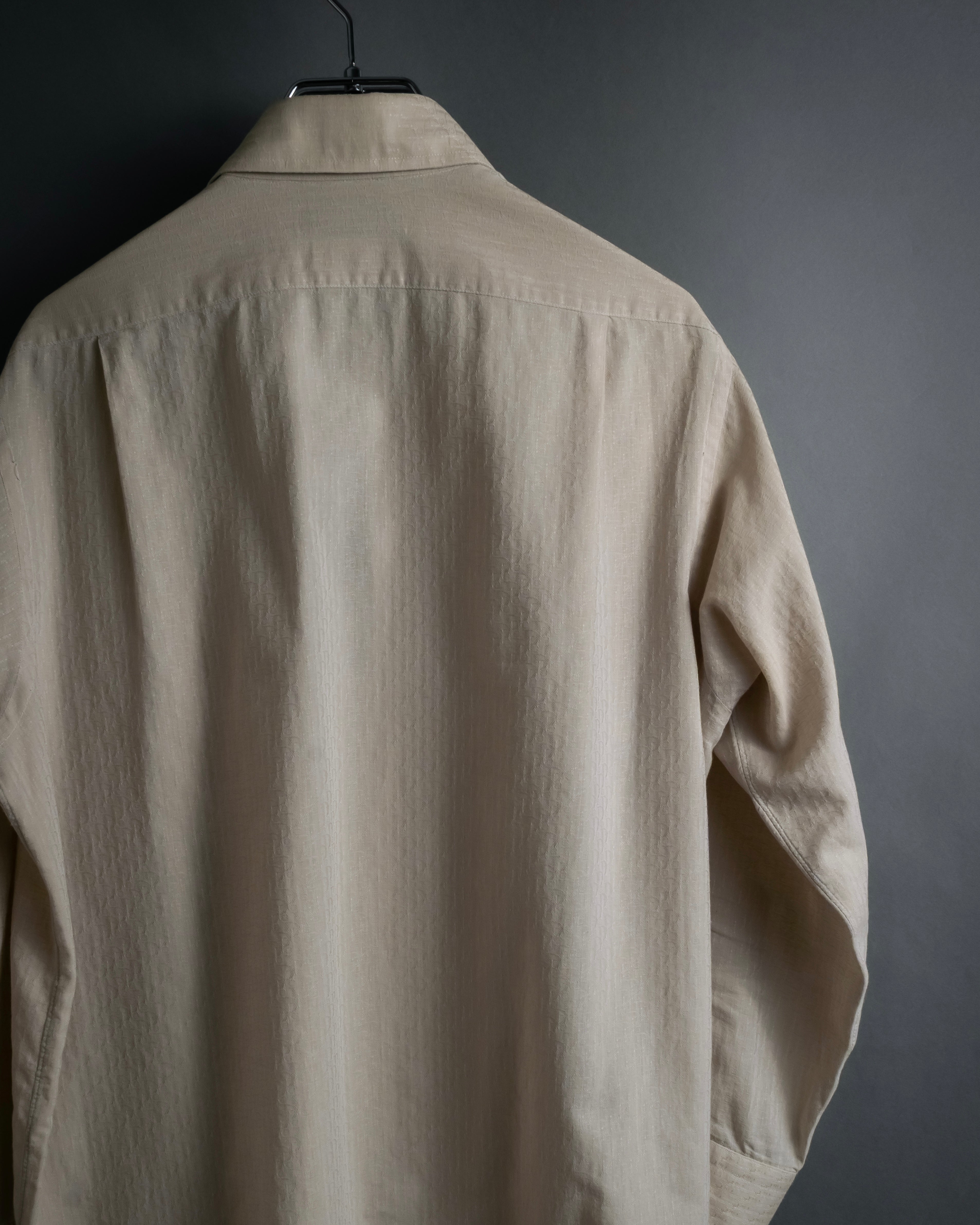 "CHRISTIAN DIOR MONSIEUR" 80's Marc Bohan design woven shirt