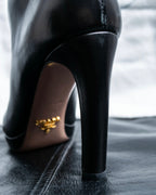 "PRADA" Shirred mode stylelong boots