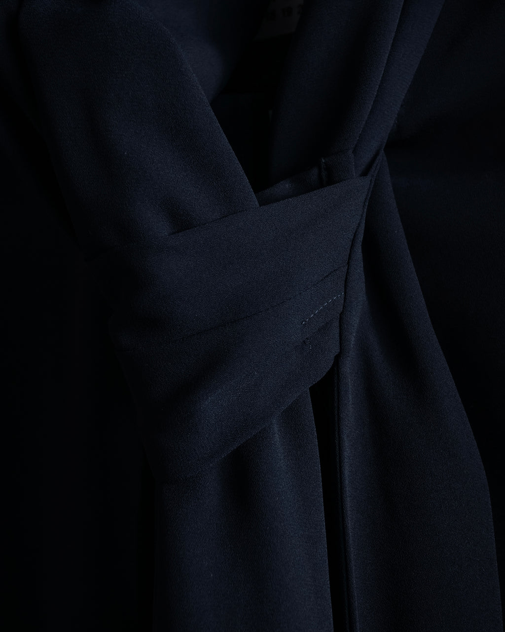 "Maison Margiela" 16SS Bow tie draping shirt