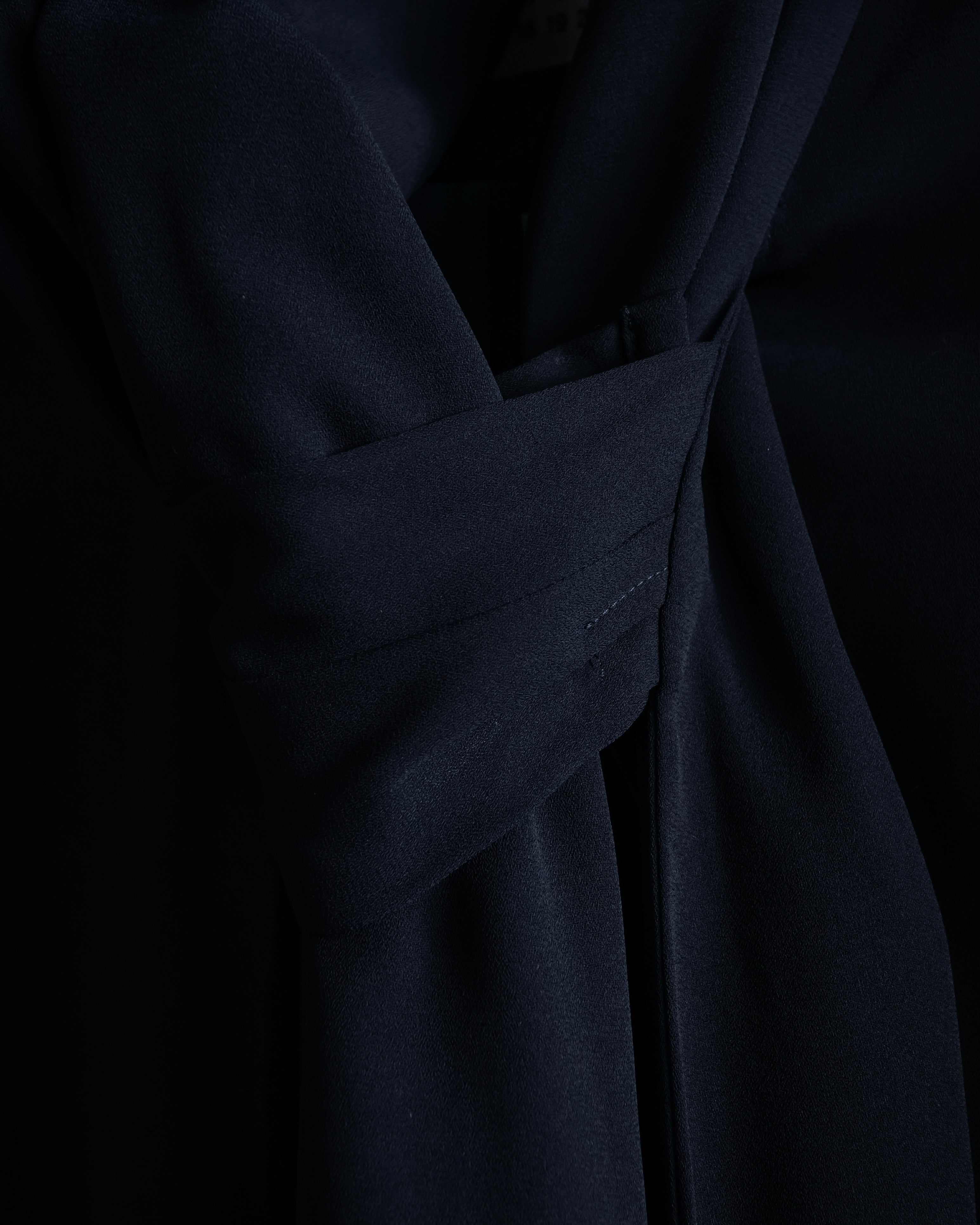 "Maison Margiela" 16SS Bow tie draping shirt