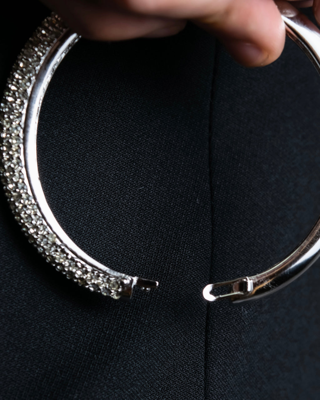 "Christian Dior" Crystal studded bangle