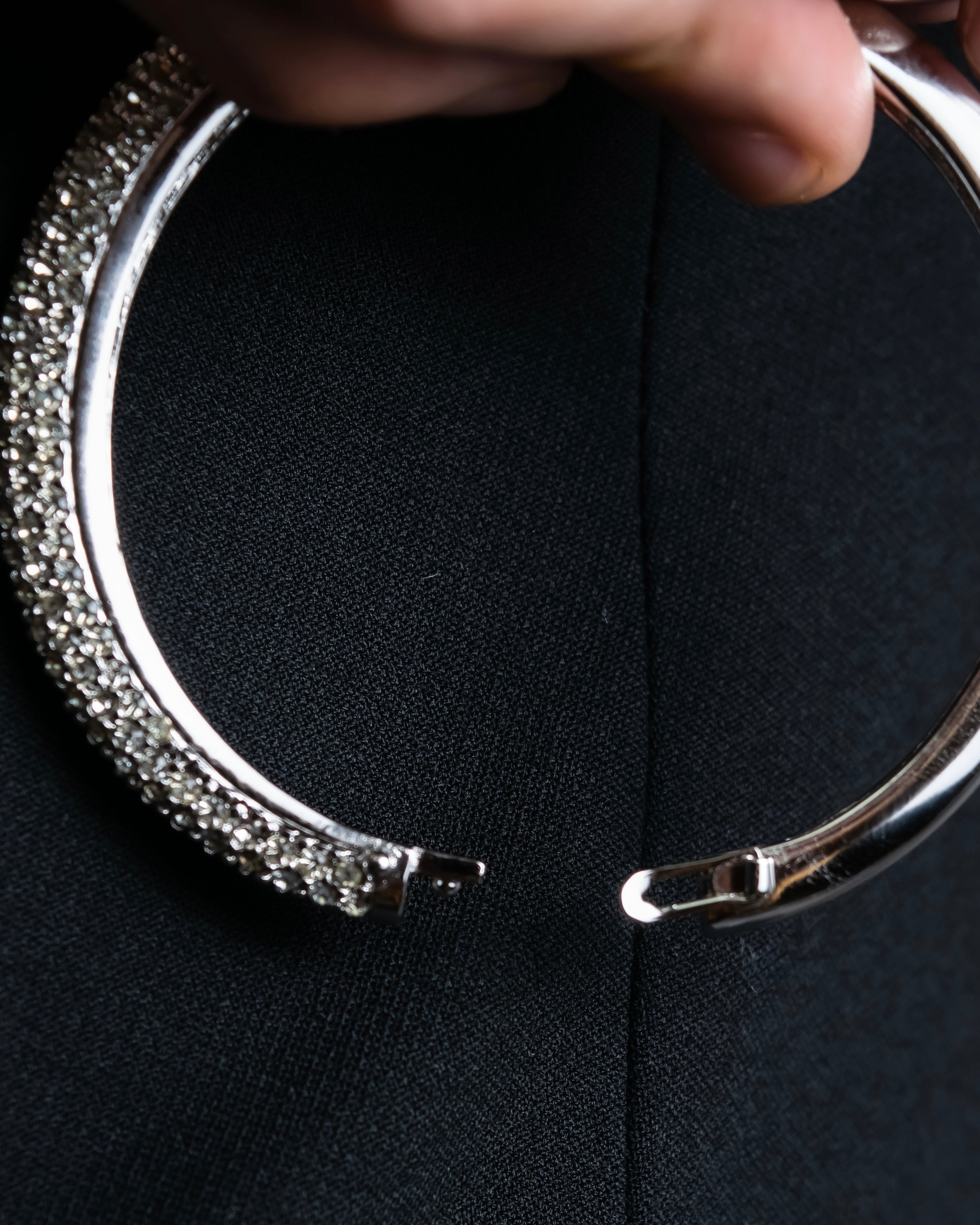 "Christian Dior" Crystal studded bangle