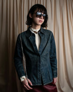 "GUCCI" Vintage faded shaped denim jacket