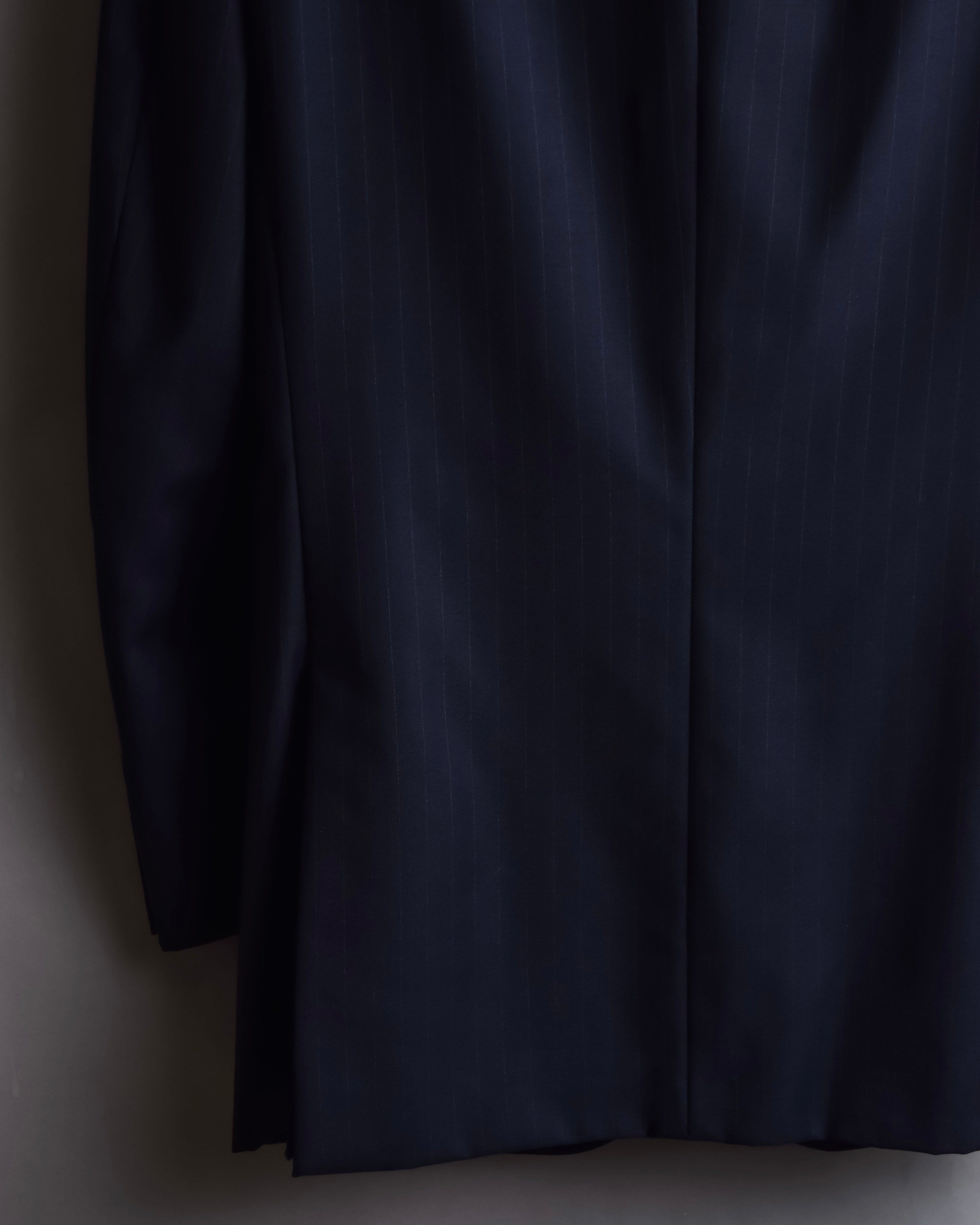 "HERMES" Pinstripe relaxed tailored jacket