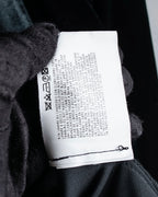 "ARMANI COLLEZIONI" Satin switched design velvet jacket