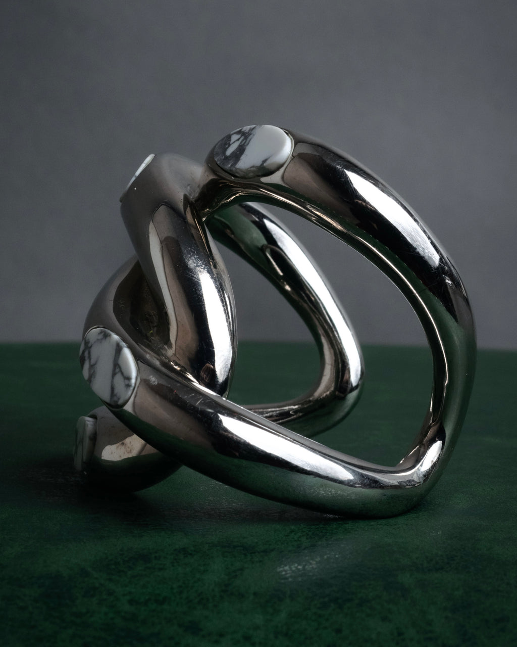 -SPECIAL- “Dior” 2003-2006 Knot stone silver cuff