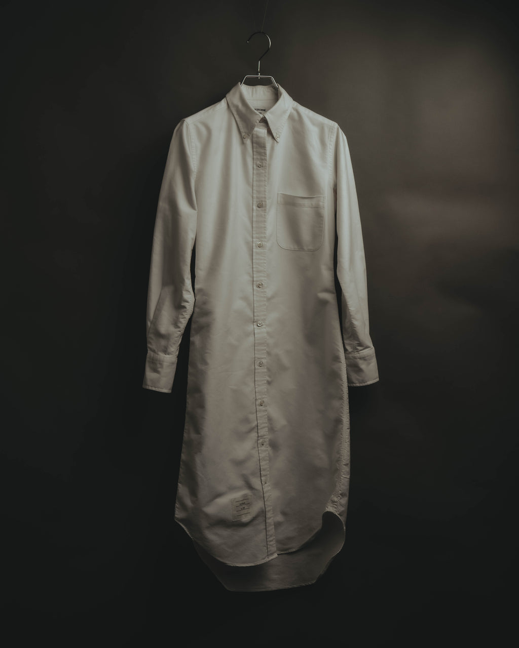 -SPECIAL- “THOM BROWNE” 2010’s tricolor grosgrain oxford shirt dress