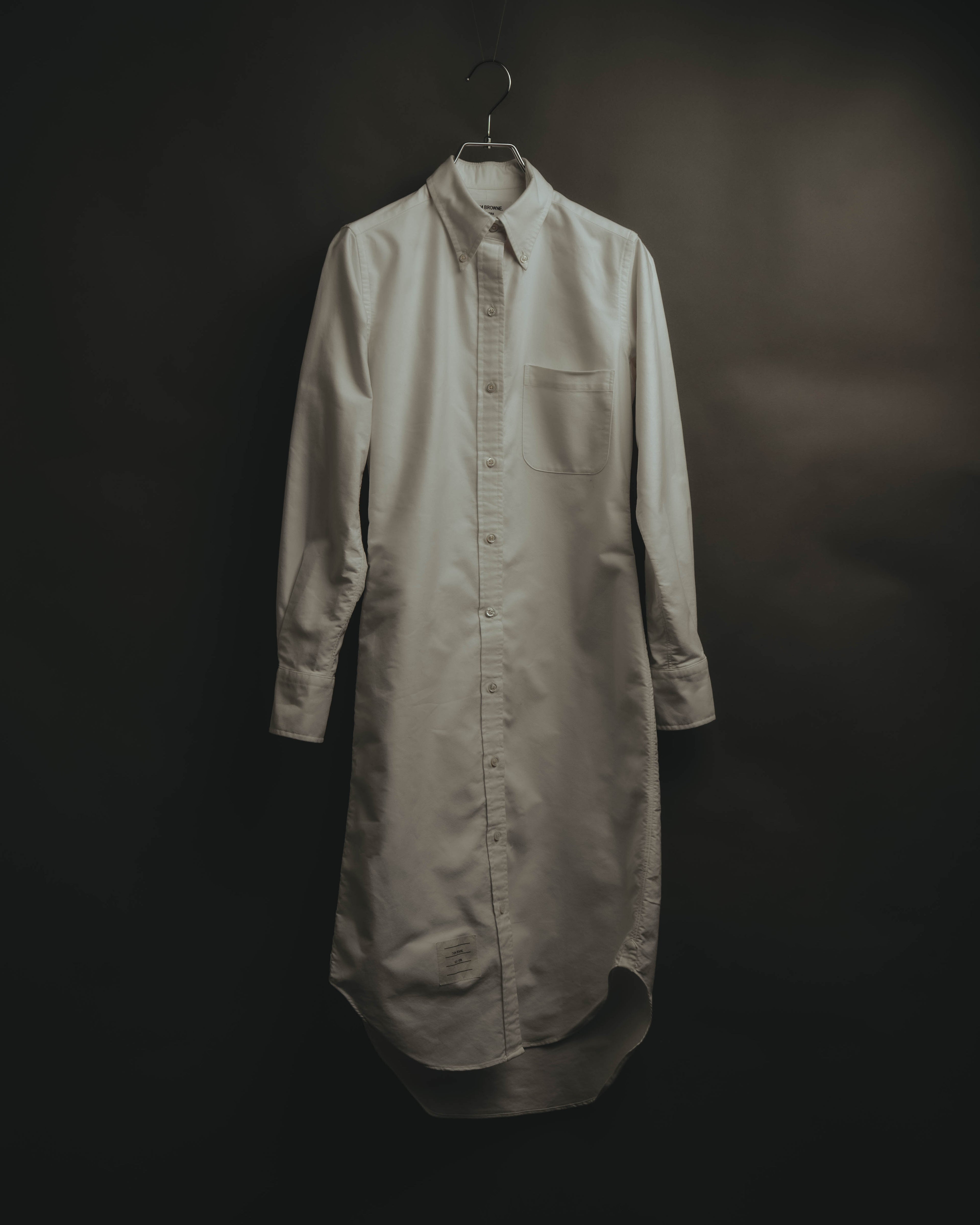 -SPECIAL- “THOM BROWNE” 2010’s tricolor grosgrain oxford shirt dress