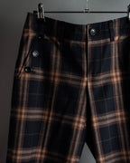 "BURBERRY" Decorative button design check pattern short pants