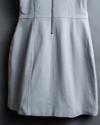 “Helmut Lang” Asymmetry designed v neck one piece