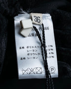 "NINA RICCI" Side button detail cropped length skirt