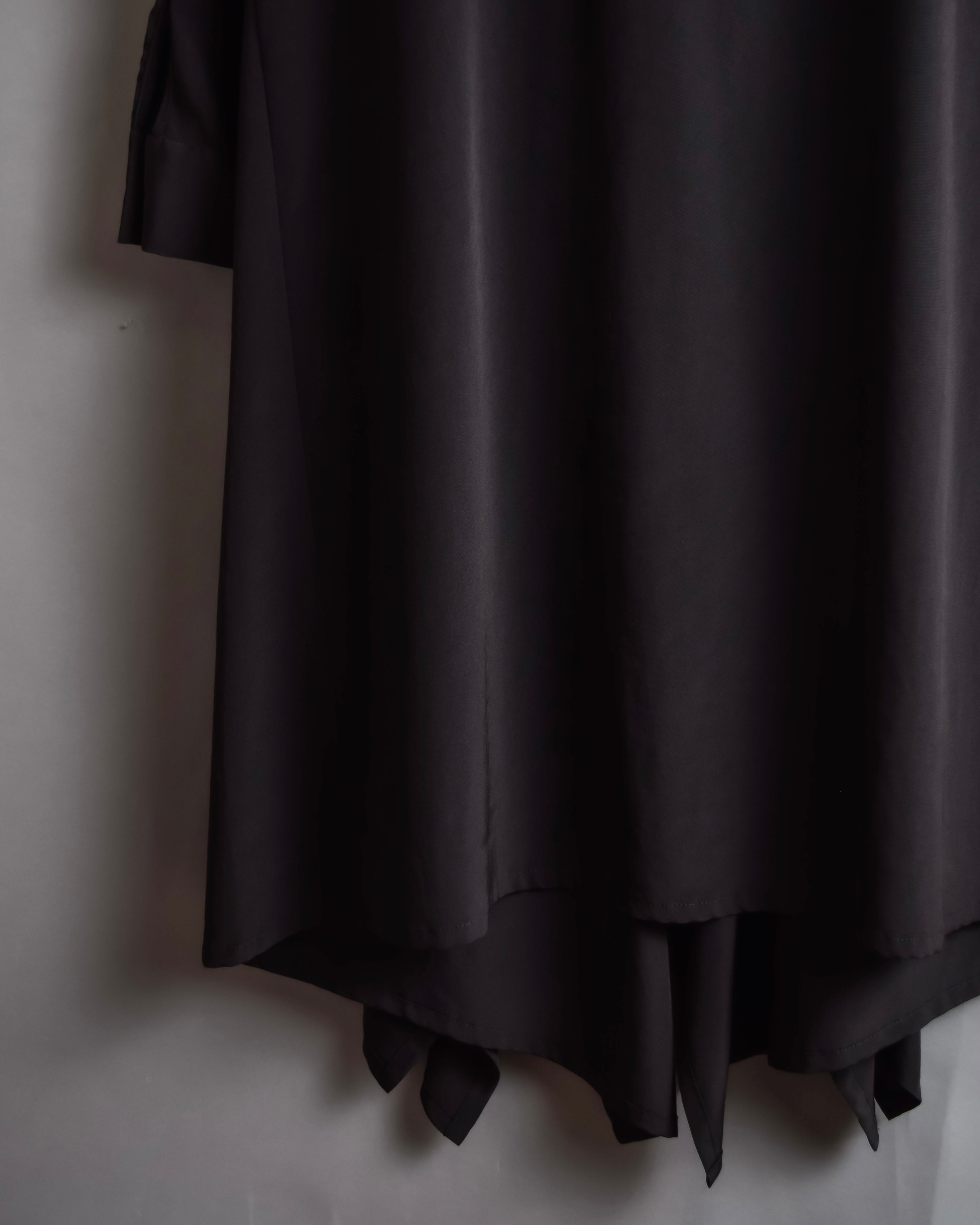 "LIMI feu" Draped asymmetric layered rayon dress