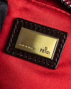 "FENDI" Animal embroidery design boa combination shoulder bag