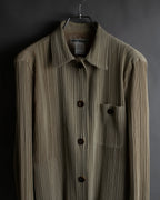 "ISSEY MIYAKE" Fine pleated shirt jacket