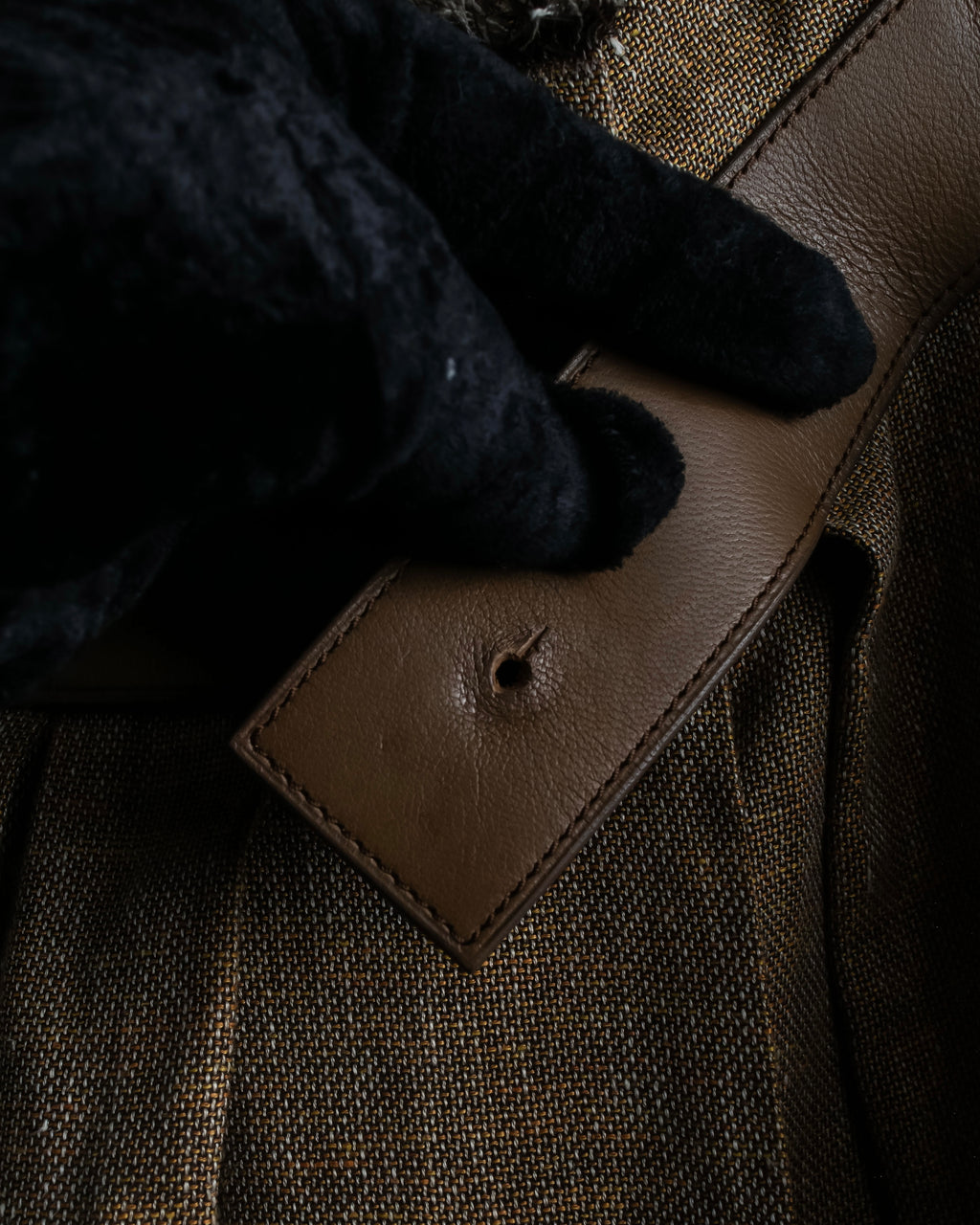 "HERMES" Gaultier period fringe design wrap skirt