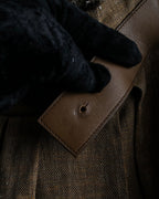 "HERMES" Gaultier period fringe design wrap skirt