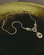 "Christian Dior" 80's-90's Emerald green pendant necklace
